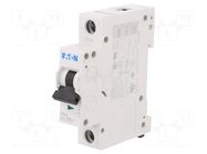 Circuit breaker; 230/400VAC; Inom: 1A; Poles: 1; Charact: C; 15kA EATON ELECTRIC