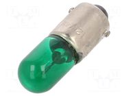 Filament lamp: automotive; BA9S; green; 12V; 4W; VISIONPRO ELTA