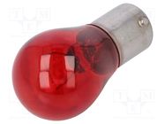 Filament lamp: automotive; BA15S; red; 12V; 21W; VISIONPRO ELTA