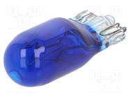 Filament lamp: automotive; W2,1x9,5d; blue; 12V; 5W; VISIONPRO ELTA