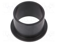 Bearing: sleeve bearing; with flange; Øout: 34mm; Øint: 30mm; black IGUS