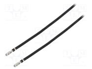 Cable; MicroClasp female; Len: 150mm; 24AWG; Contacts ph: 2mm MOLEX