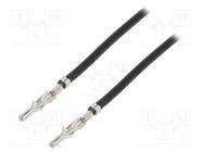 Cable; tinned; 0.15m; Standard .062" male; 18AWG MOLEX