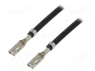 Cable; SABRE female; Len: 0.15m; 16AWG; Contacts ph: 7.5mm MOLEX