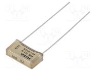 Capacitor: paper; X2; 1nF; 275VAC; 10.2mm; ±20%; THT; PME271M; 630VDC KEMET