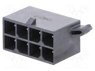 Connector: wire-board; socket; male; Mega-Fit; 5.7mm; PIN: 8; 23A 