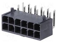 Connector: wire-board; socket; male; PIN: 12; Mega-Fit; angled 90° MOLEX