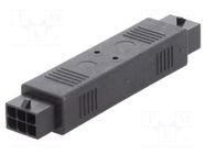 Connector: wire-wire; coupler; male; PIN: 6; Micro-Fit 3.0; Inom: 3A MOLEX