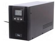 Power supply: UPS; 1.8kW; 2kVA; 230V; 144x411.5x215mm; 9Ah; 8h IPS