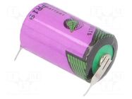 Battery: lithium (LTC); 1/2AA; 3.6V; 1200mAh; non-rechargeable TADIRAN