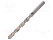 Drill bit; for concrete; Ø: 8mm; L: 120mm; metal; cemented carbide METABO