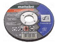 Grinding wheels; Ø: 125mm; Øhole: 22.23mm; Disc thick: 6mm; steel METABO