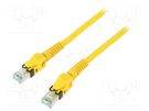 Patch cord; S/FTP; 6a; stranded; Cu; PUR; yellow; 5m; 27AWG; Cores: 8 HARTING
