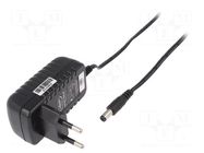 Power supply: switching; mains,plug-in; 12VDC; 0.5A; 6W; 83%; black CELLEVIA POWER