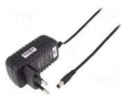 Power supply: switching; mains,plug-in; 12VDC; 1A; 12W; 83%; black CELLEVIA POWER