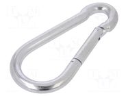 Carabiner; steel; for rope; L: 140mm; zinc; 12mm DROMET