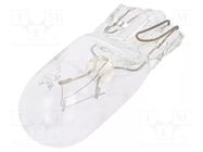 Filament lamp: automotive; W2,1x9,5d; transparent; 12V; 3W ELTA