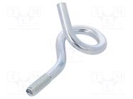 Hook; ring; steel; zinc; 60mm DROMET