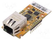 Module: Ethernet; Comp: W5500; 1.1; 3.3VDC; SPI; 2.54mm WIZNET