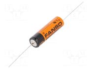 Battery: lithium; 14505; 3.6V; 2100mAh; Ø14.5x50.5mm; axial FANSO