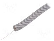 Protective tube; Size: 25; grey; L: 50m; with pilot wire; RKGL AKS ZIELONKA
