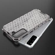 Honeycomb Case armor cover with TPU Bumper for Samsung Galaxy S21+ 5G (S21 Plus 5G) black, Hurtel