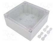 Enclosure: multipurpose; X: 104mm; Y: 113mm; Z: 53mm; ABS; grey; IP55 MASZCZYK