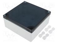 Enclosure: multipurpose; X: 104mm; Y: 113mm; Z: 53mm; ABS; grey; IP55 MASZCZYK