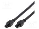 Cable; Micro-Fit 3.0; female; PIN: 6; Len: 2m; 4A; Insulation: PVC MOLEX