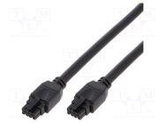 Cable; Micro-Fit 3.0; female; PIN: 8; Len: 0.5m; 3.5A; Colour: black MOLEX