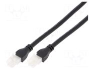 Cable; Mini-Fit Jr; female; PIN: 2; Len: 2m; 8A; Insulation: PVC; 2x1 MOLEX