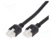 Cable; Mini-Fit Jr; female; PIN: 8; Len: 1m; 6A; Insulation: PVC; 2x4 MOLEX