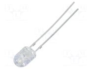 LED; oval; 5.1x4.3mm; orange; 22000mcd; 100/40°; Front: convex; 50mA OPTOSUPPLY