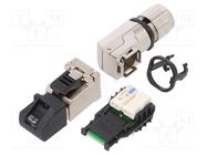 Plug; RJ45; PIN: 8; Cat: 5; gold-plated; Layout: 8p8c; 5÷9mm; IP20 WEIDMÜLLER