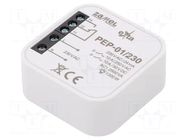 Relay; flush mount; 230VAC; IP20; -10÷55°C; OUT: 250VAC/10A ZAMEL