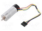 Motor: DC; with encoder,with gearbox; Medium Power; 12VDC; 2.1A POLOLU