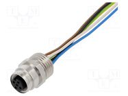 Connector: M12; socket; PIN: 5; female; A code-DeviceNet / CANopen LUMBERG AUTOMATION