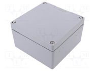 Enclosure: multipurpose; X: 160mm; Y: 160mm; Z: 91mm; GA; aluminium 