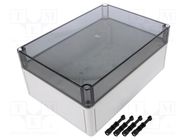 Enclosure: multipurpose; X: 180mm; Y: 254mm; Z: 111mm; PK; light grey RITTAL