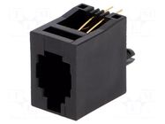 Connector: RJ9; socket; PIN: 4; Layout: 4p4c; THT; straight ENCITECH