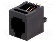 Socket; RJ11; PIN: 4; Layout: 6p4c; THT; straight ENCITECH