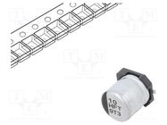 Capacitor: electrolytic; low ESR; SMD; 10uF; 50VDC; Ø5x5.8mm; ±20% PANASONIC