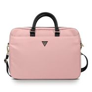 Guess Nylon Triangle Logo bag for a 16&quot; laptop - pink, Guess