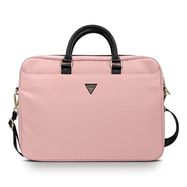 Guess Nylon Triangle Logo bag for a 16&quot; laptop - pink, Guess