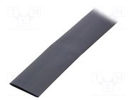 Heat shrink sleeve; glueless,flexible; 2: 1; 25.4mm; L: 1.2m; black TE Connectivity