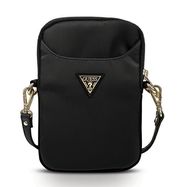 Guess Torebka GUPBNTMLBK czarna/black Nylon Triangle Logo, Guess