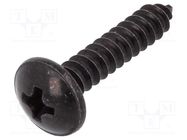 Screw; 100pcs; 22mm; steel; black; Thread: 4,2 ROMIX