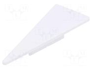 Cap for LED profiles; white; 2pcs; ABS; WALLE12 TOPMET