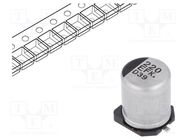 Capacitor: electrolytic; low ESR; SMD; 220uF; 25VDC; Ø8x10.2mm PANASONIC