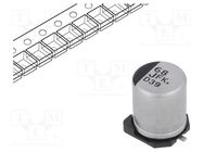 Capacitor: electrolytic; low ESR; SMD; 68uF; 63VDC; Ø8x10.2mm; ±20% PANASONIC